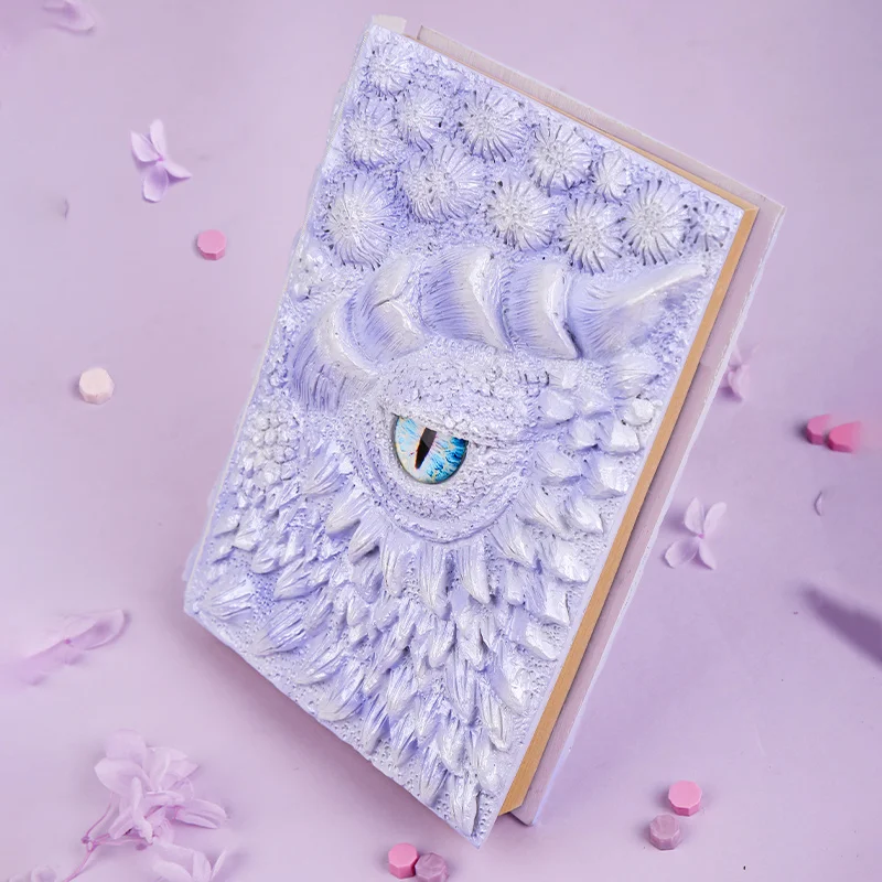 Винтажный креативный Романтический блокнот с тиснением в виде фиолетового глаза Longan Eye в обложке формата А5, записная книжка для заметок, дневник для ручной работы