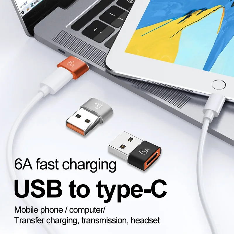 1-3шт 6A Type C Женский К USB A 3.0 Мужской OTG Адаптер для Macbook Xiaomi Samsung Huawei Кабельный Разъем Для Мобильного Телефона Адаптер