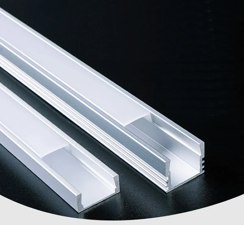 Светодиодный абажур из алюминиевого сплава Алюминиевая прорезь, акриловая крышка, встроенная светодиодная лампа алюминиевый желоб Скрытая полоса из алюминиевого сплава