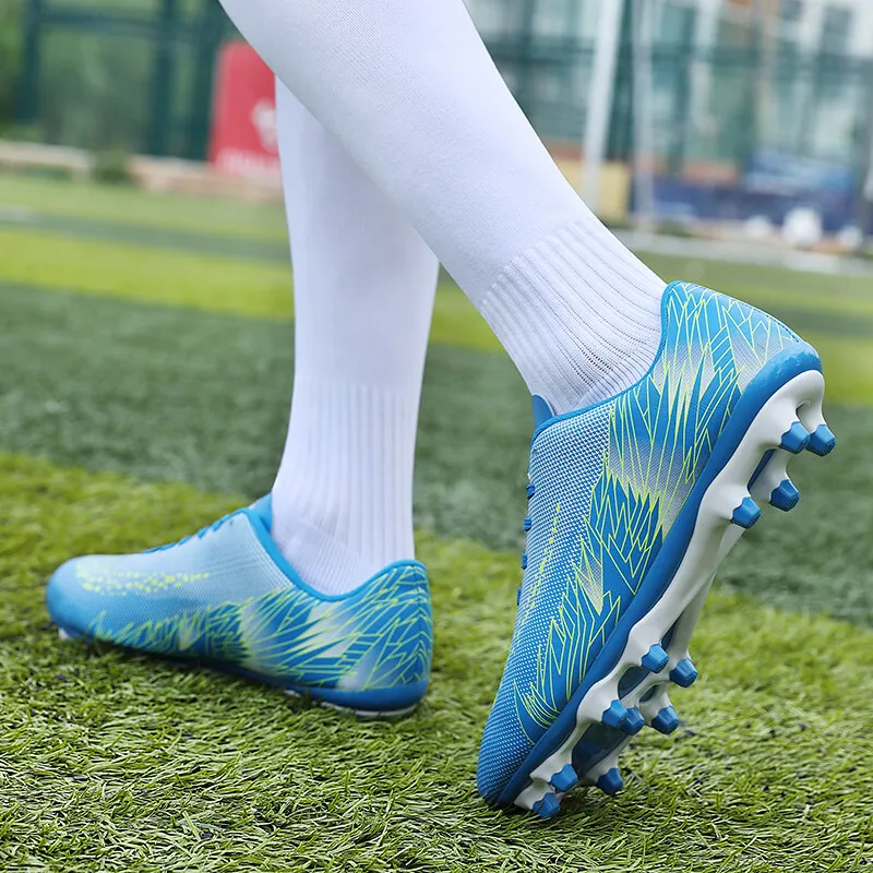 Мужская и женская спортивная обувь для футбола на открытом воздухе, профессиональная противоскользящая спортивная обувь для футбола, обувь для тренировок на газоне