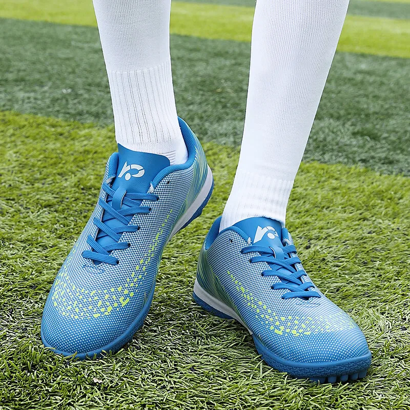 Мужская и женская спортивная обувь для футбола на открытом воздухе, профессиональная противоскользящая спортивная обувь для футбола, обувь для тренировок на газоне