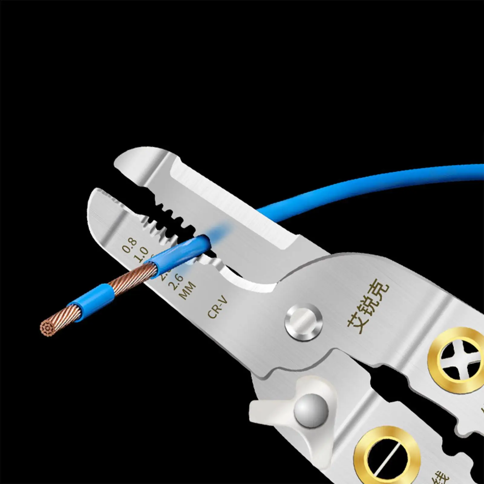 Универсальный инструмент для обжима проводов Компактные профессиональные инструменты электрика для ремонта автомобилей Изготовление алюминиевых кабельных фабрик