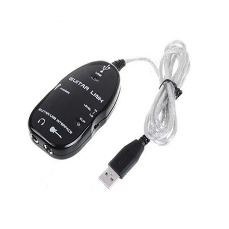 USB-гитарный аудиоэффектор, кабель для подключения гитары к компьютеру, гитарный аудиоэффектор