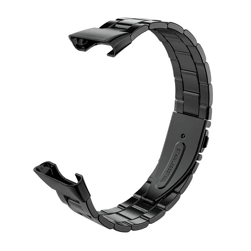 Металлический Ремешок Для часов Mi Band 7 Pro 304 Из Нержавеющей Стали С Тремя Бусинками, Аксессуары Для Умных Часов Xiaomi bracelet 7 Pro, Ремешки Для Часов