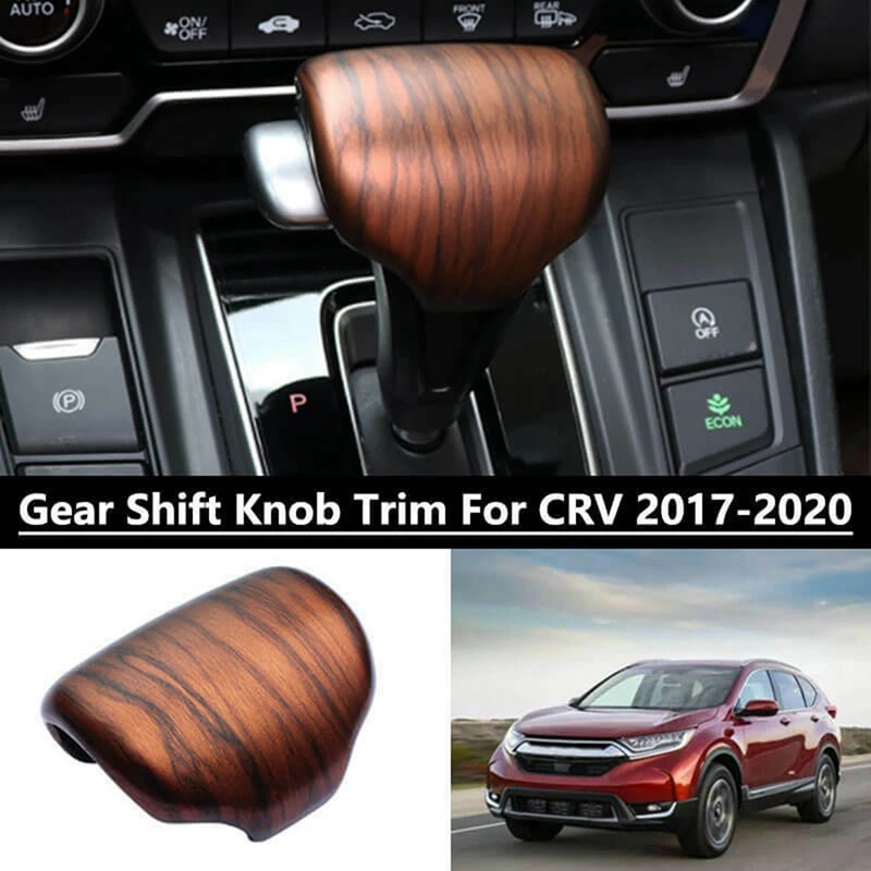 Накладка на рычаг переключения передач из 4-кратного АБС-пластика с персиковым деревом для Honda CR-V CRV 2017-2020