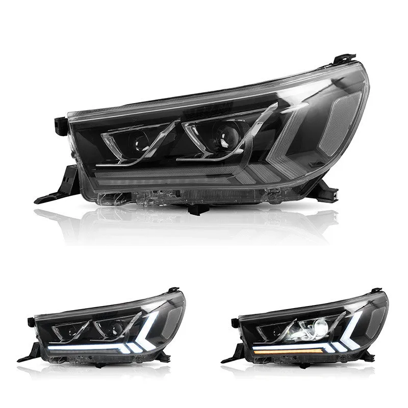 для фар Toyota hilux revo vigo новый дизайн головных фонарей 2015 2019 головной фонарь