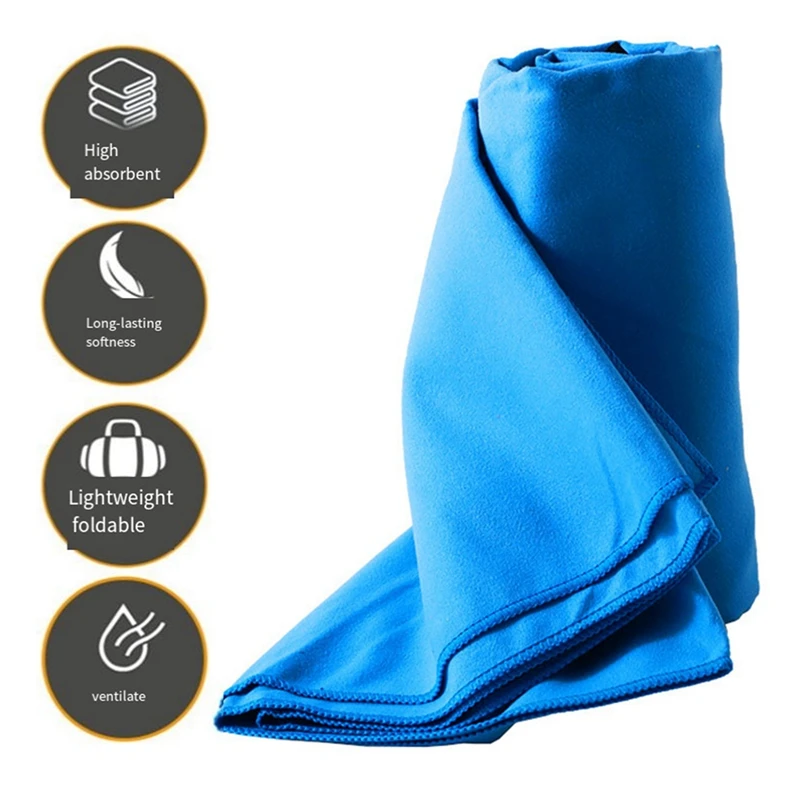 Набор сухих полотенец 3 размера, набор быстросохнущих полотенец, однотонное двустороннее бархатное спортивное полотенце
