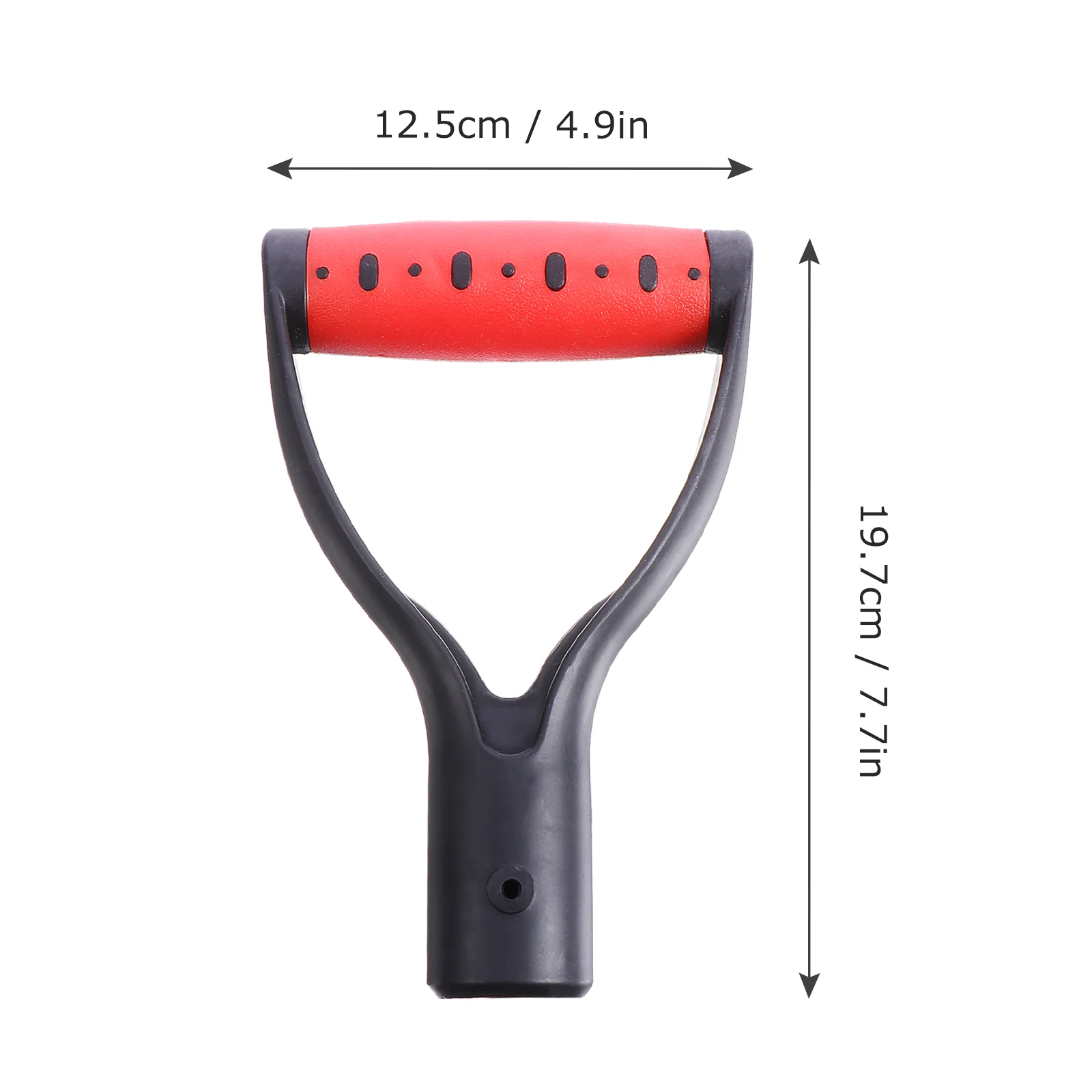 Сменная ручка D-образной формы для копания, ручка для сгребания (черная, красная)