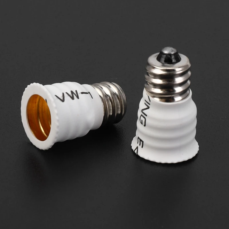 18 упаковок преобразователя белой лампы с E12 на E14, держатель светодиодной лампы, адаптер для лампы, сменная розетка Высокого качества
