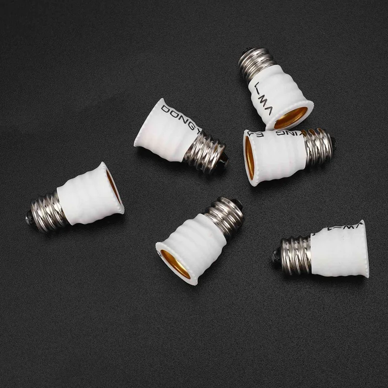 18 упаковок преобразователя белой лампы с E12 на E14, держатель светодиодной лампы, адаптер для лампы, сменная розетка Высокого качества