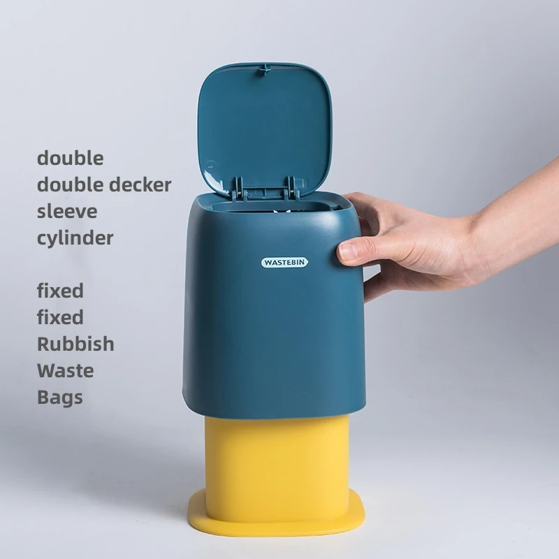 Настольное мусорное ведро бытового типа с крышкой ведро для мусора мини-органайзер для туалетного столика офисная корзина для бумаг