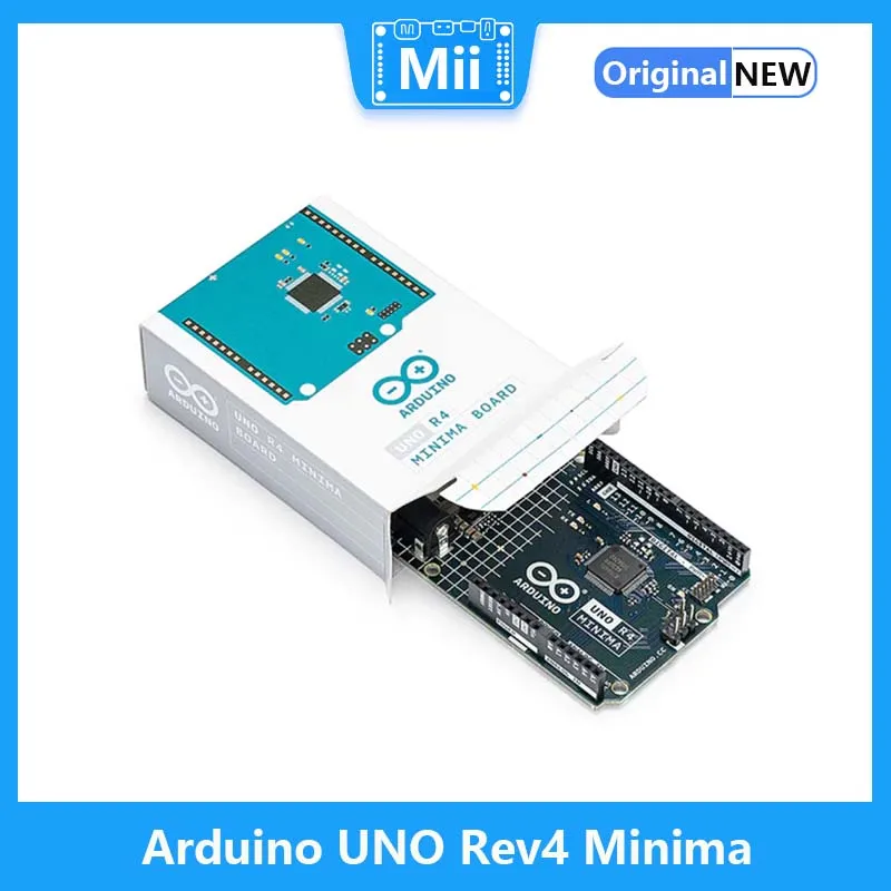 Arduino UNO Rev4 Minima, 32-разрядный микропроцессор ABX00080, Arm® Cortex®-M4, 12-разрядный ЦАП, ШИНА CAN