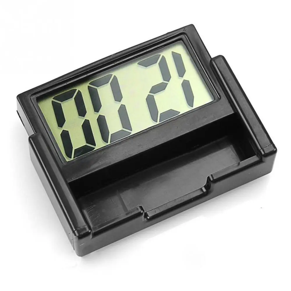 Самоклеящийся ЖК-календарь на приборной панели автомобиля, настольные часы, мини-цифровые часы