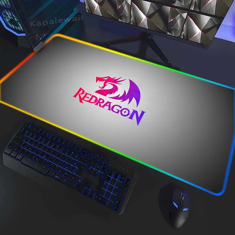 Redragon Game Speed Клавиатурные Накладки Резиновый Настольный Коврик RGB Игровой Коврик Для Мыши LED Фиксирующий Край Коврик Для Мыши Большой Коврик Для Мыши 400x900 мм XXXL