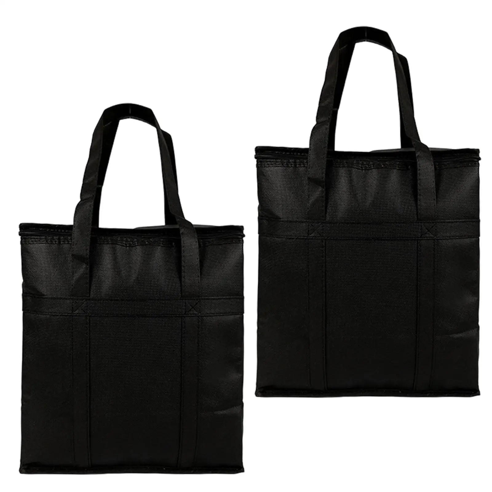 Изолированные сумки навынос с верхней сумкой на молнии, изолированная сумка для доставки еды для барбекю, ресторана на открытом воздухе, холодной или теплой еды