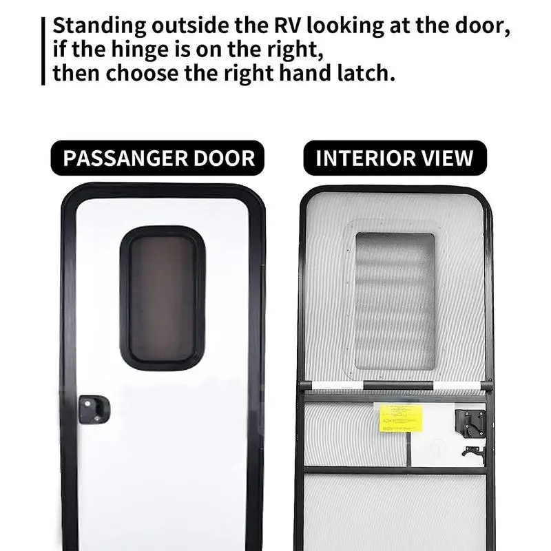 Дверная защелка фургона, Комплект для замены металлической защелки экрана, Комплект защелки двери фургона, Фурнитура для входной двери, Детали для кемпинга, Детали для двери экрана