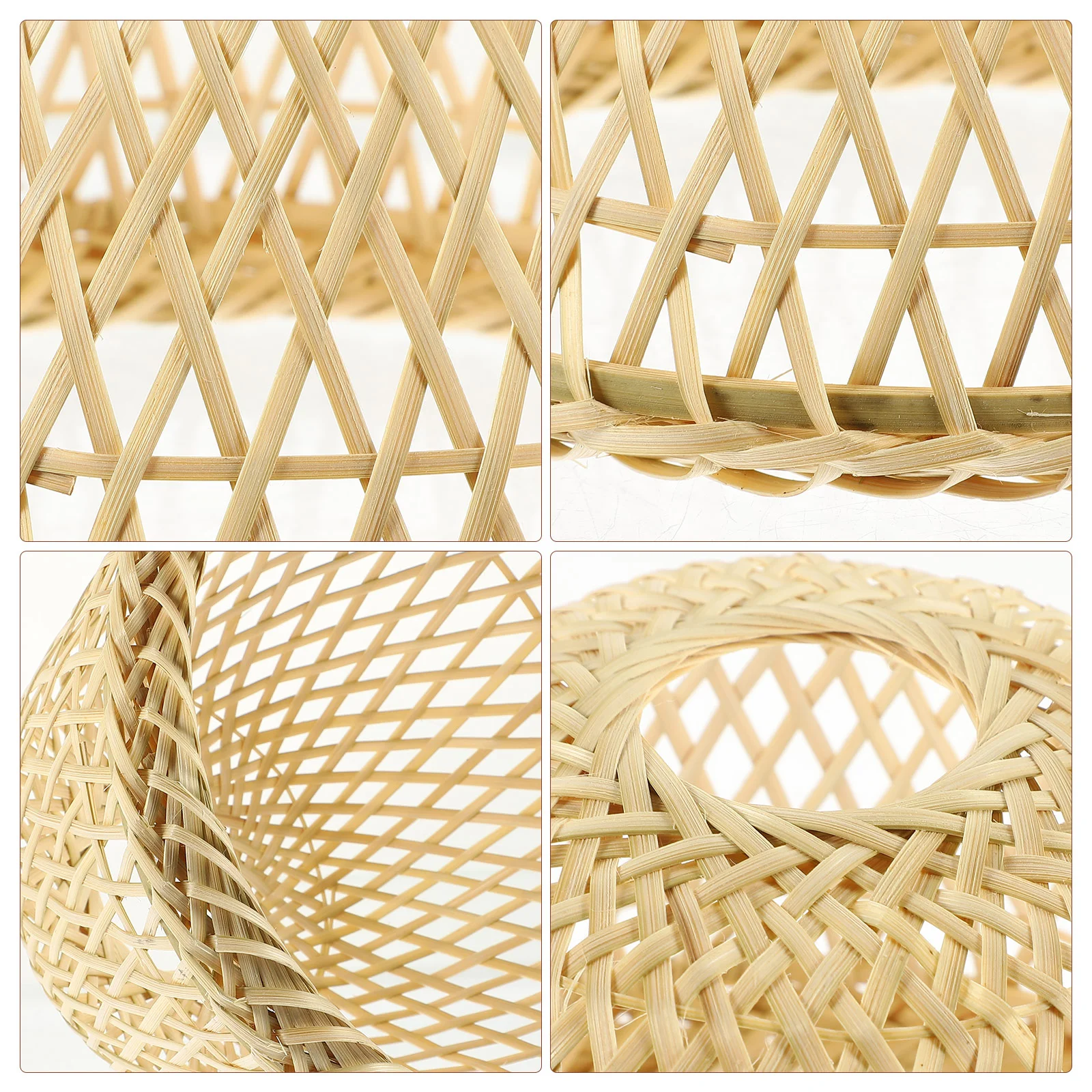 Изысканный чехол для светильника ручной работы, декоративный абажур из бамбукового ткачества