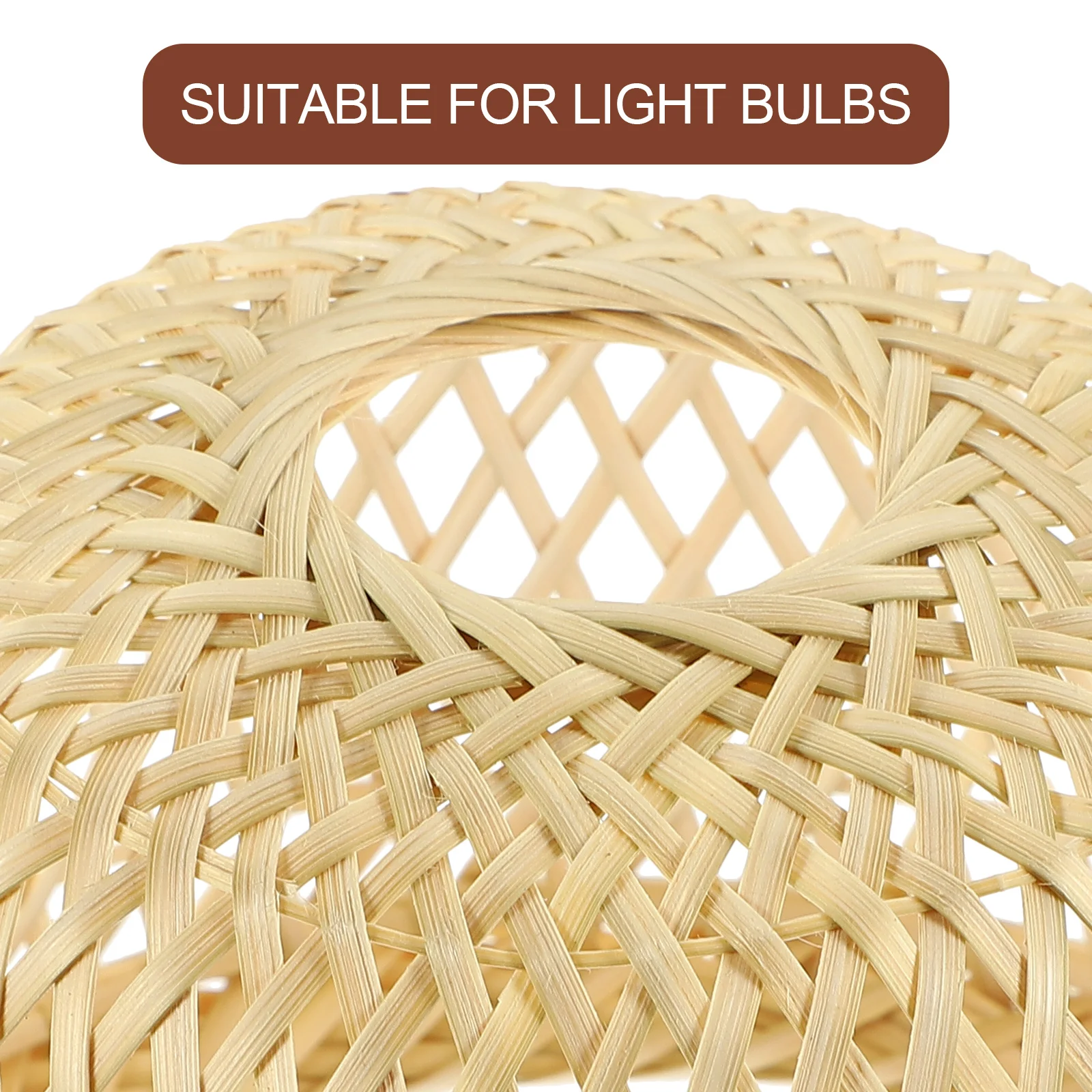 Изысканный чехол для светильника ручной работы, декоративный абажур из бамбукового ткачества