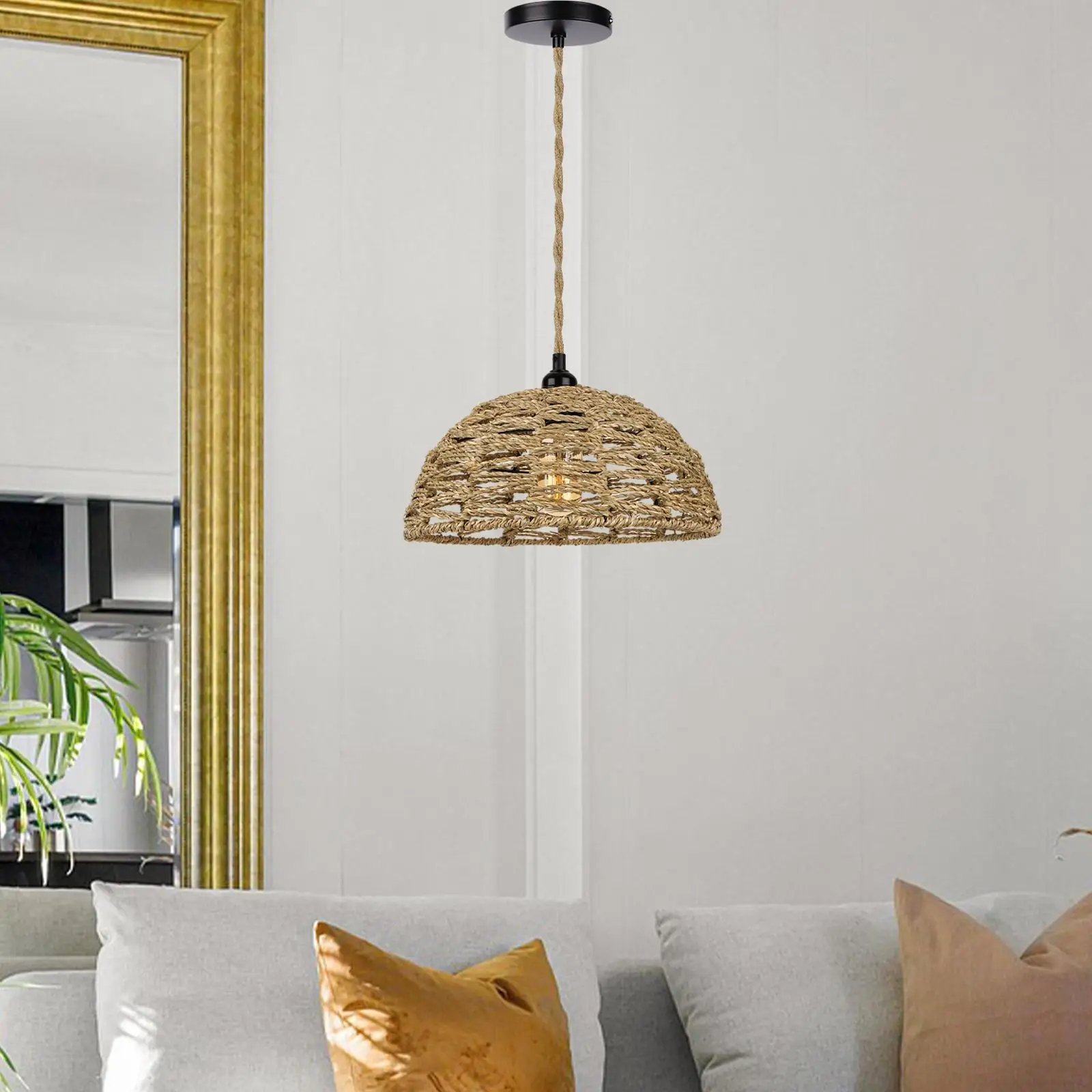 Аксессуары для замены абажура Подвесной светильник в стиле рустик, бохо, абажур для ресторана, кухни-столовой дома