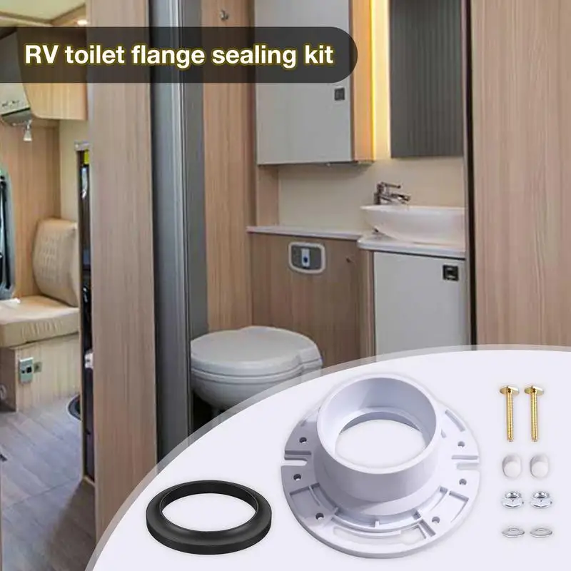 Комплект уплотнений для туалета RV Креативное уплотнение смыва в туалете RV и замена деталей для прокладки прицепа для туалета RV Модернизированные комплекты уплотнений для туалета RV