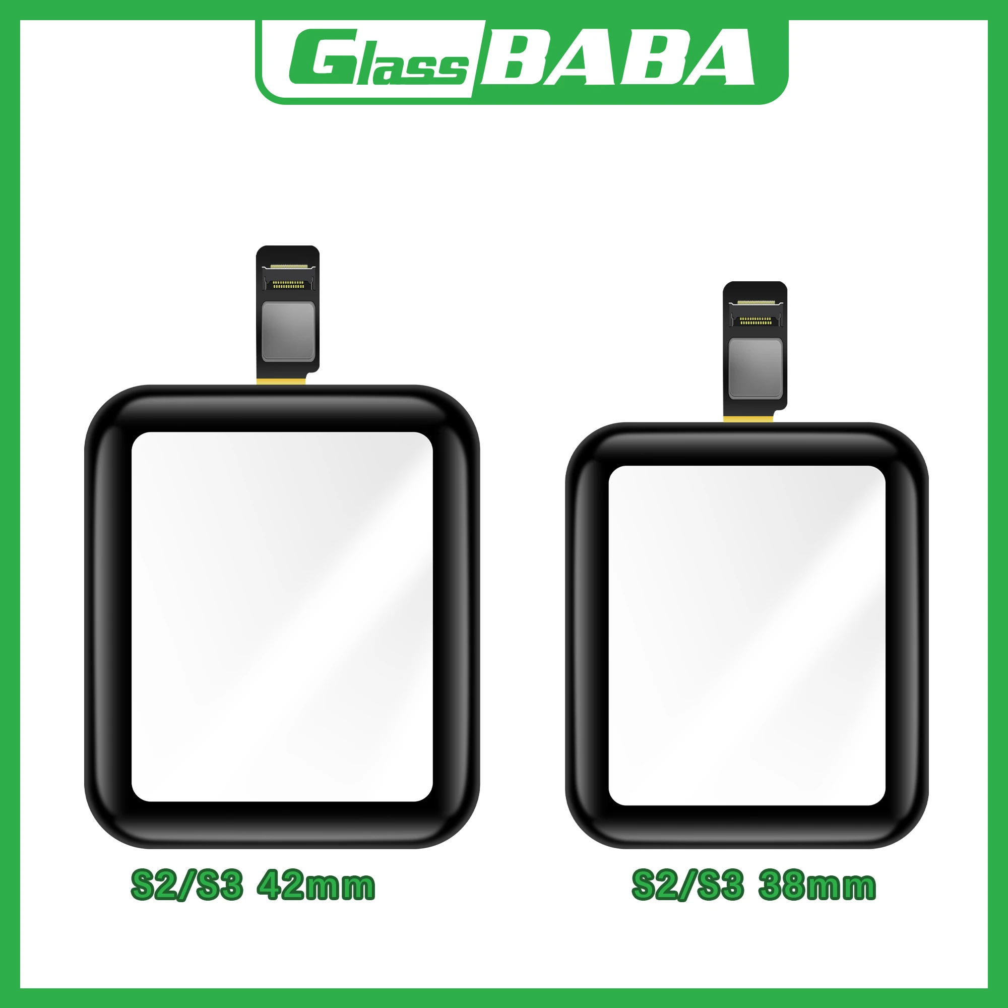Стекло BABA G + OCA Pro Сенсорный Экран Дигитайзер Стеклянная Линзовая Панель Для Apple Watch series SE 4 5 6 S2 S3 S4 S5 S6 38 мм 42 мм 40 мм 44 мм