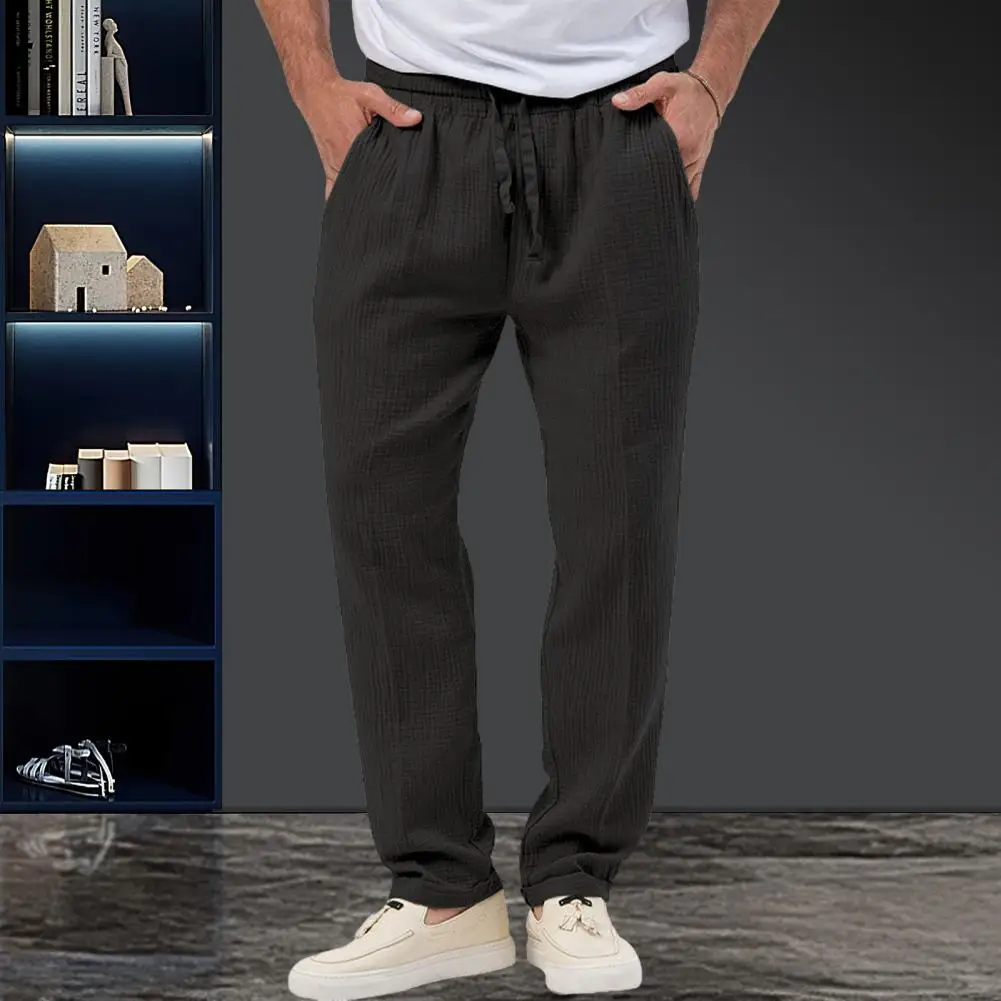 Эргономичный Дизайн Мужских брюк Мужские Осенние Брюки Для бега Трусцой Удобные Однотонные Фитнес-брюки на резинке для повседневной носки