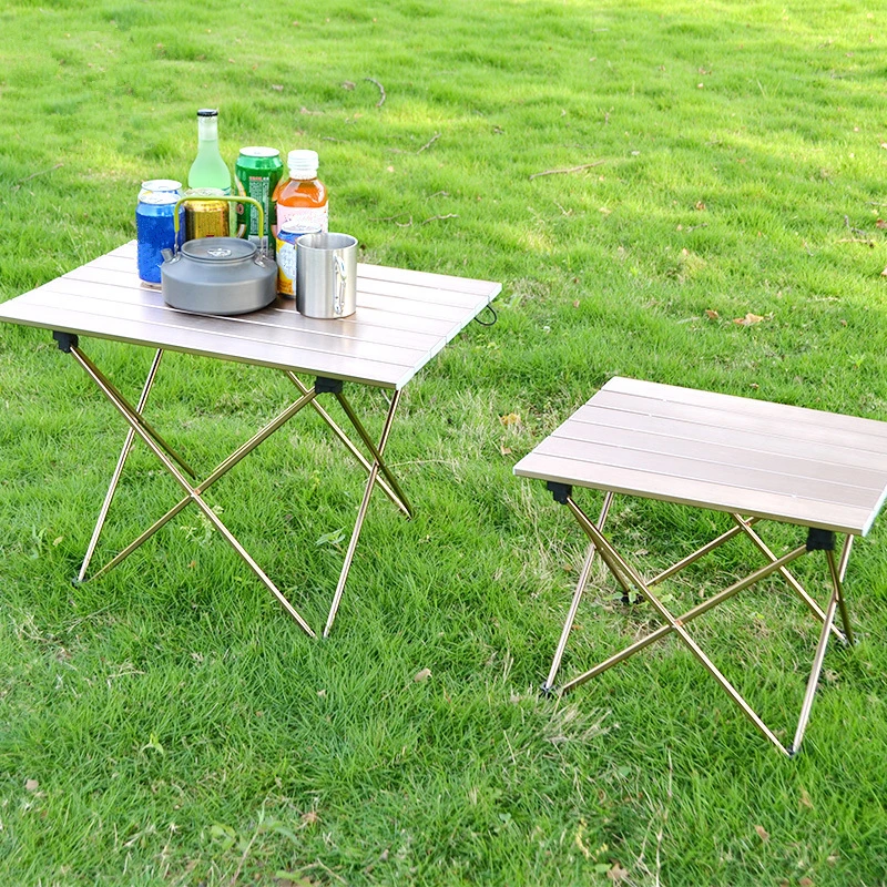 1 шт. сверхлегкий портативный складной стол для кемпинга, походный стол для пикника из алюминиевого сплава на открытом воздухе