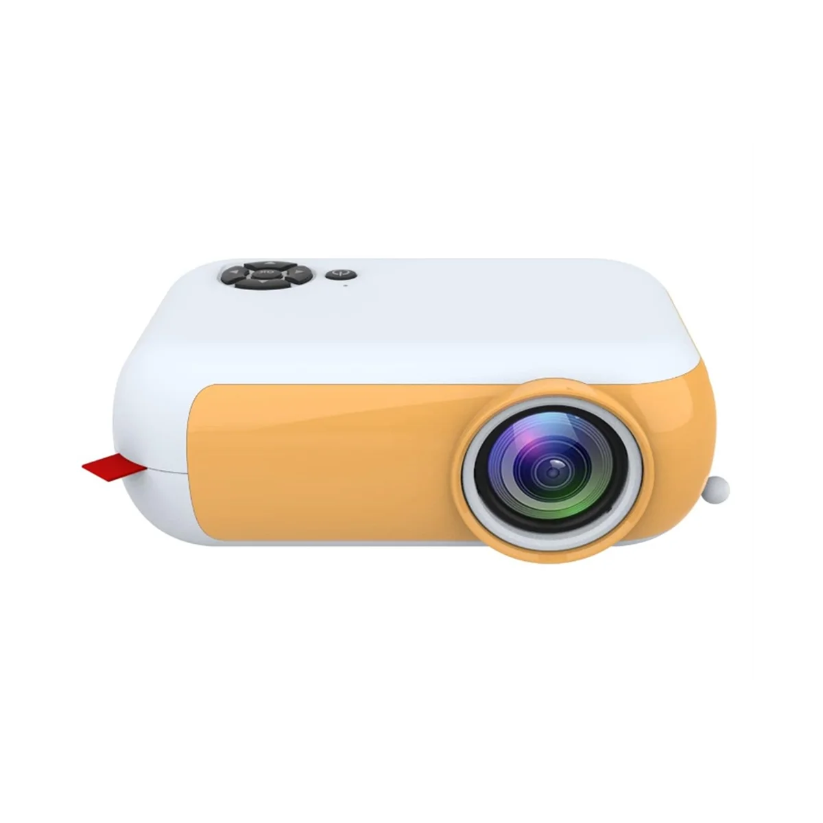 Портативный мини-видеопроектор A10 с разрешением 480X360 пикселей, проектор для домашнего кинотеатра, зеркальное отображение экрана телефона, проектор для показа фильмов В подарок-US Plug