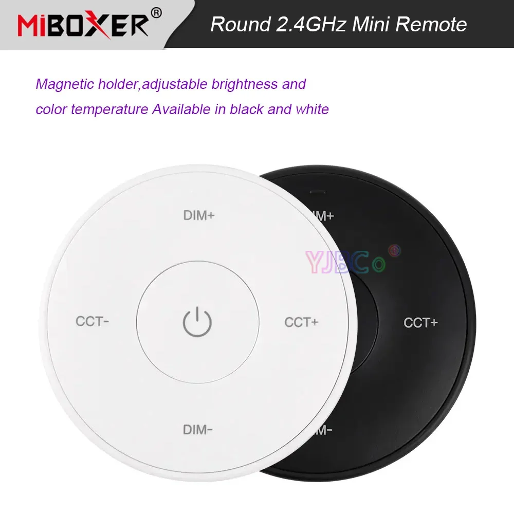 MiBoxer Round Mini 2,4 G Цветовая температура светодиодной ленты, панель дистанционного управления, регулировка яркости, регулятор яркости лампочки