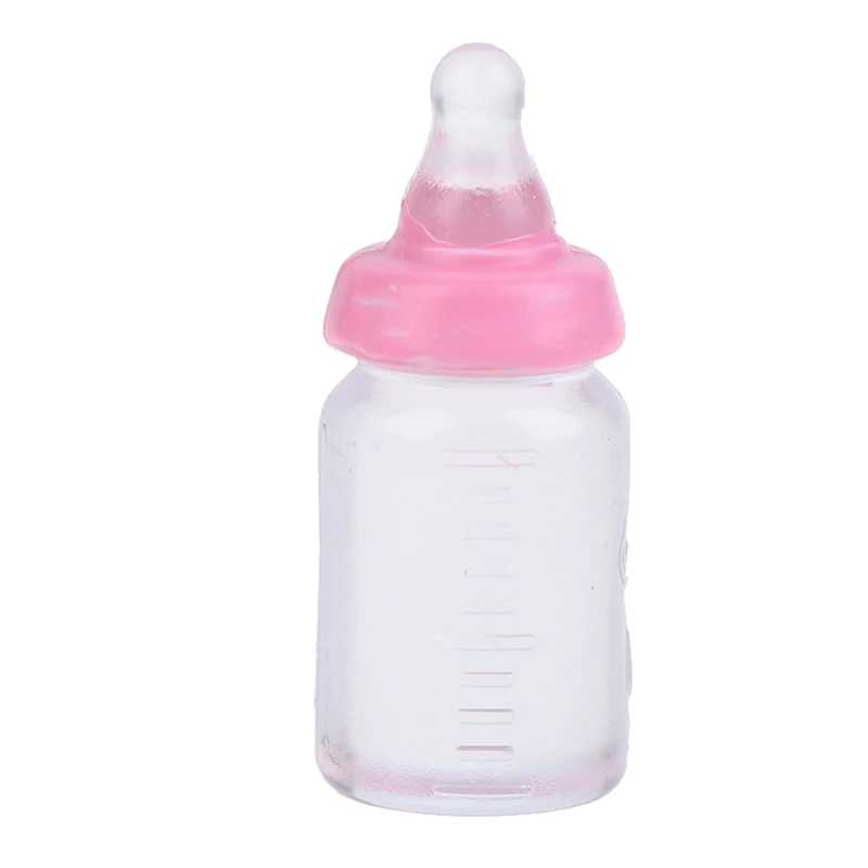 4шт Мини-Бутылка Для Молока 1:12 Кукольный Домик Миниатюрная Детская Бутылочка Для Молока Декор Кукольного Дома