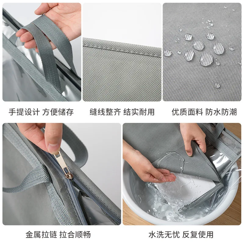 Сумка-пылесборник влагостойкая кожаная сумка для хранения прозрачная защитная сумка домашний шкаф подвесная сумка для хранения