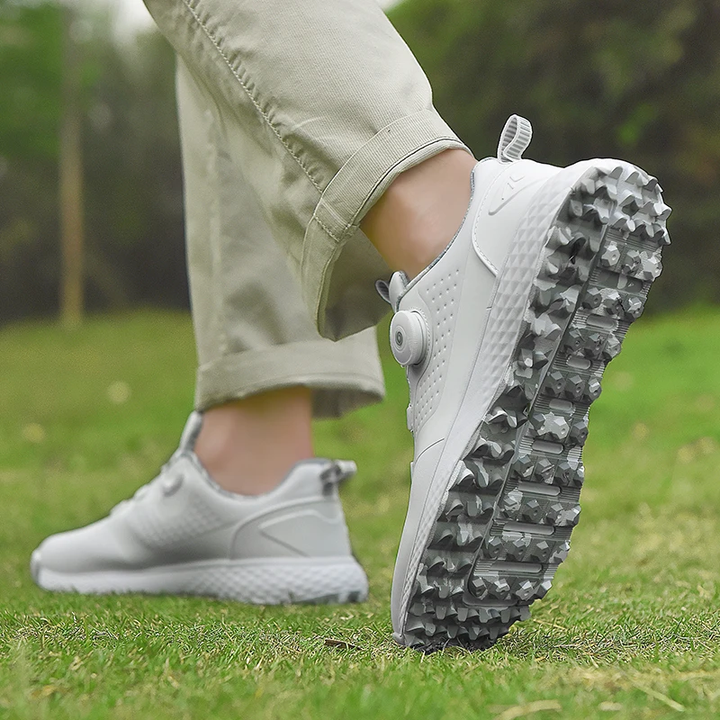 Обувь для гольфа, мужские Водонепроницаемые Дышащие Кроссовки для гольфа, Женская спортивная обувь без шипов, Спортивная обувь для прогулок на открытом воздухе, Обувь для гольфа 2023