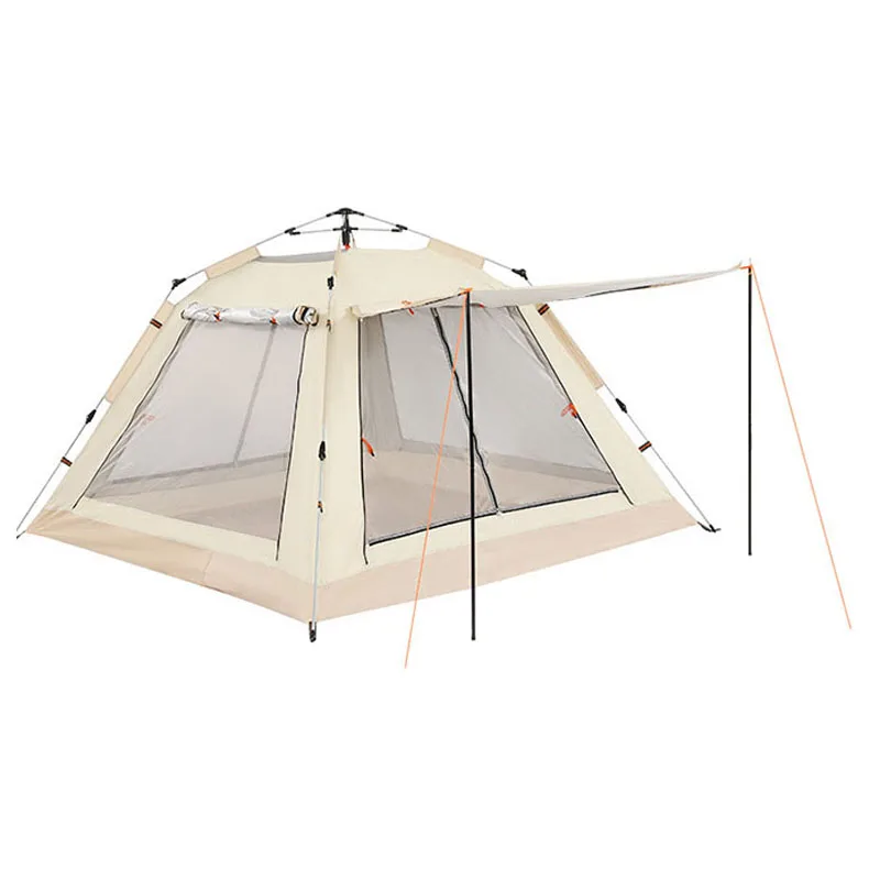 Складная палатка с быстрооткрывающейся сумкой из дышащей москитной сетки, двухслойная палатка, водонепроницаемый навес от солнца с расширенным балконом