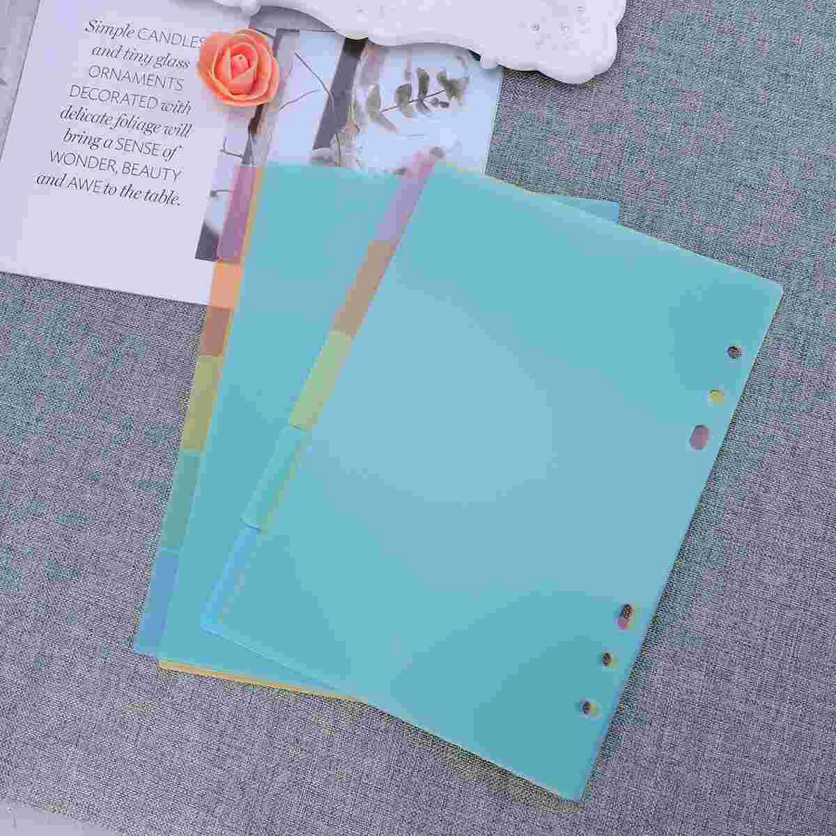 Разделитель страниц формата А5 на 2 листа, разделитель страниц для блокнота, Разделитель страниц для классификации бумаги, закладки, Книжная этикетка для домашнего офиса