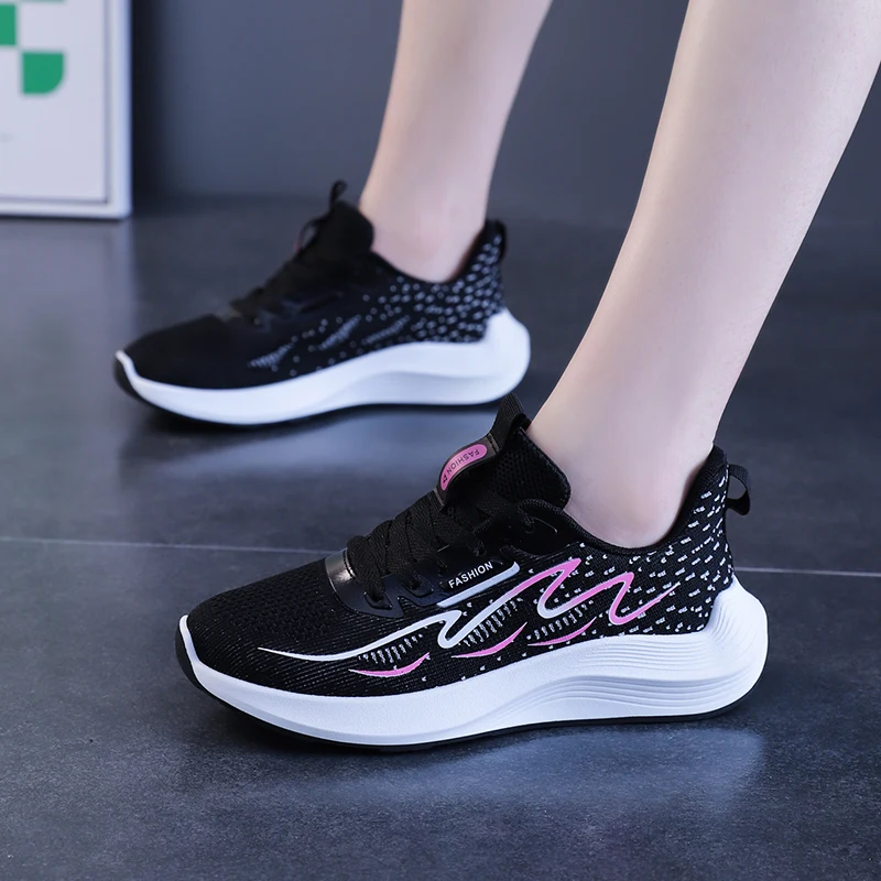 Легкие женские кроссовки для бега, Дышащая спортивная обувь, женские разноцветные кроссовки для марафонского бега Трусцой