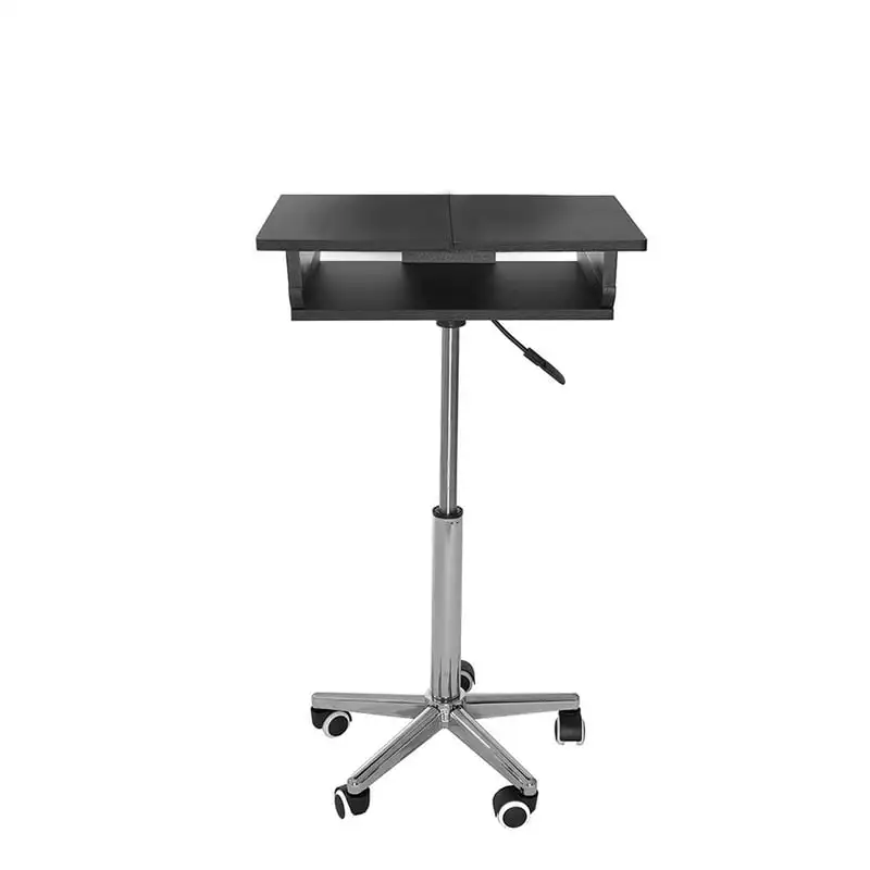 Компьютерная тележка, Складной стол для мобильного ноутбука, Регулируемые по высоте панели МДФ, Домашняя мебель для дома