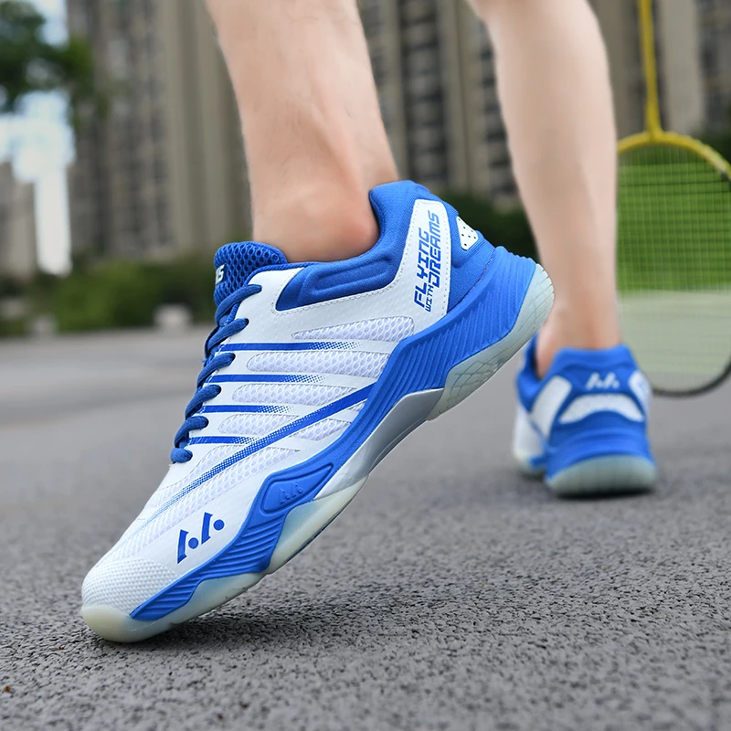 Дышащая обувь для бадминтона нового стиля, нескользящие износостойкие кроссовки для бадминтона, теннисные кроссовки для тренировок на открытом воздухе с низким верхом