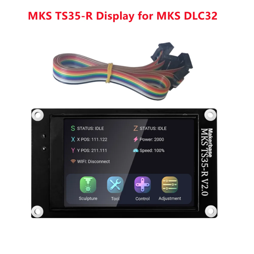 MKS DLC32 v2 32 бит GRBL Автономный Wifi Контроллер TS35-R ЖК-Дисплей CNC3018 MAX PRO Комплекты Обновления для Лазерного Гравировального Станка с ЧПУ