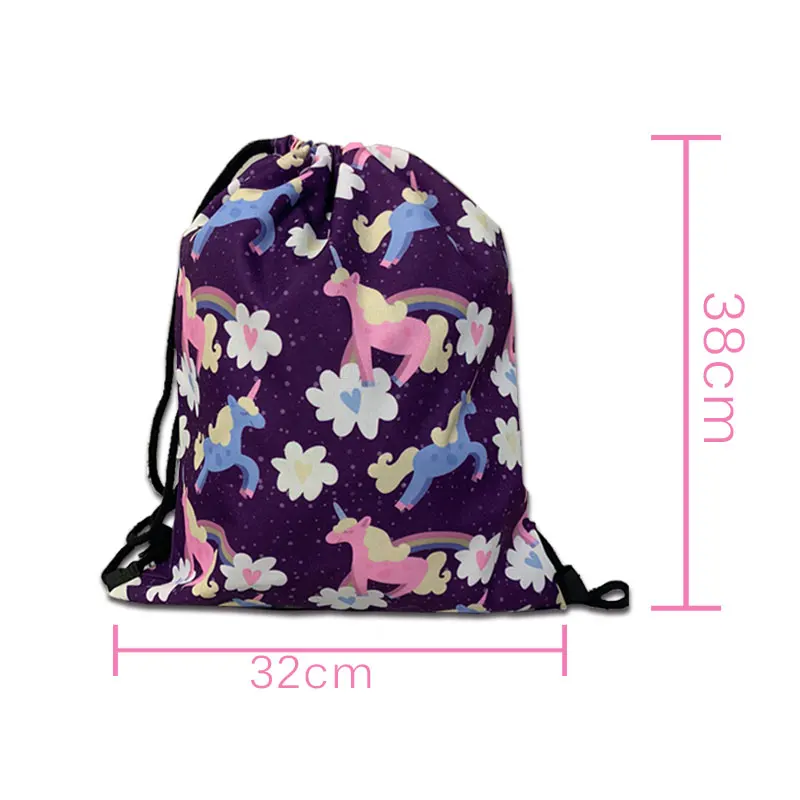 Disney Рататуй Сумка на шнурке Для мальчиков и девочек Сумки для хранения Женская портативная сумка для покупок Подростковый повседневный рюкзак Дорожные пляжные сумки