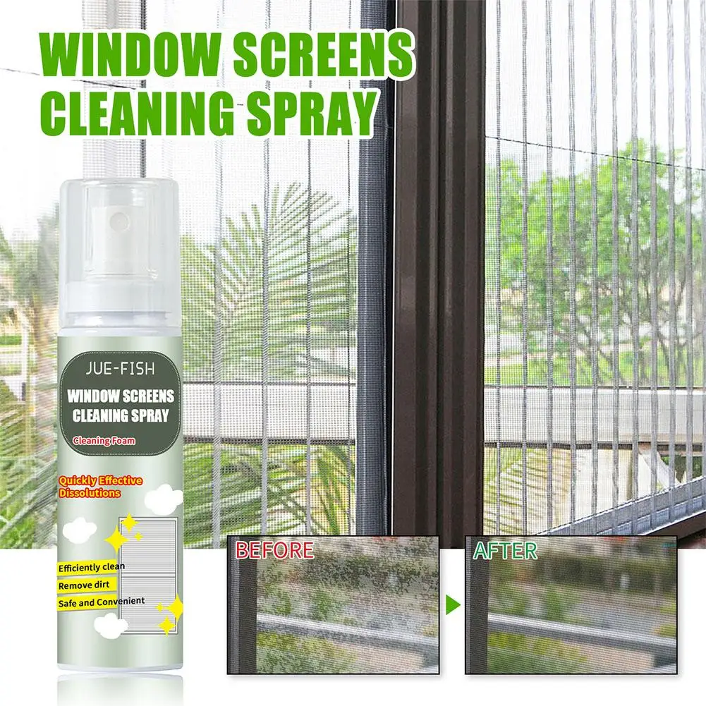 Спрей Для мытья окон Window Screen Cleaning Мощное Средство Для Удаления Пятен И Жира Clean Foam 100 мл