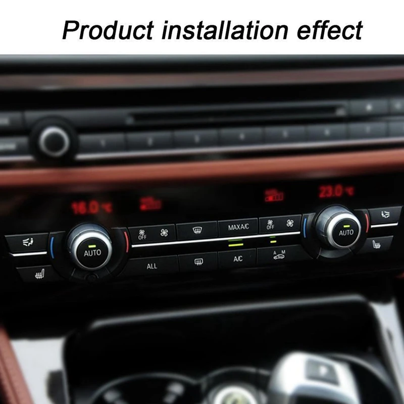 24шт Колпачки для кнопок, Комплект переключателей обогревателя A/C, Панель для BMW F07 GT/F10/F11 F01/F02