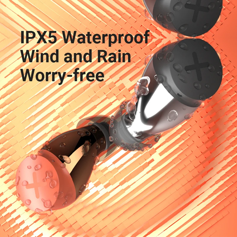 SONGX SX06 TWS Беспроводные наушники Bluetooth, наушники для беспроводной зарядки QI, Двойные основные водонепроницаемые спортивные игровые наушники IPX5