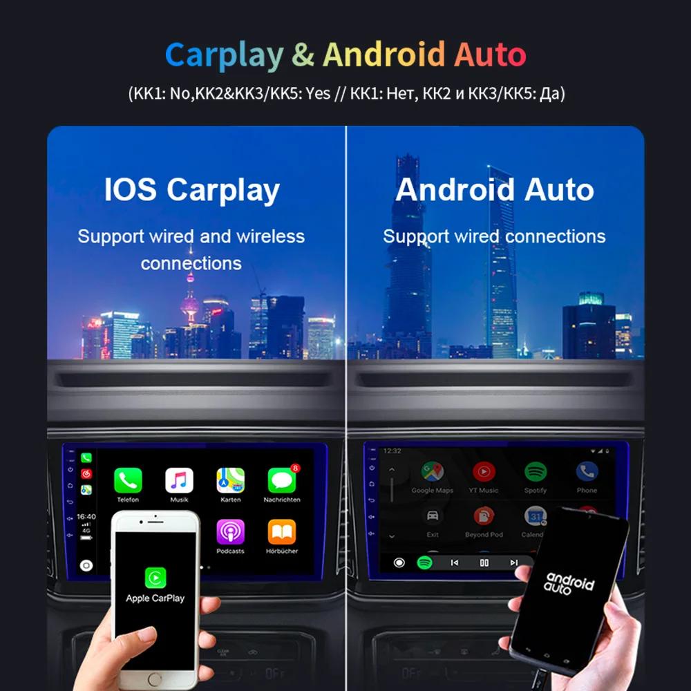 EKIY KK5 2Din Android Автомагнитола Carplay Для Hyundai Elantra 3 2003-2010 DSP Мультимедийный Плеер Android Auto GPS Авторадио Стерео