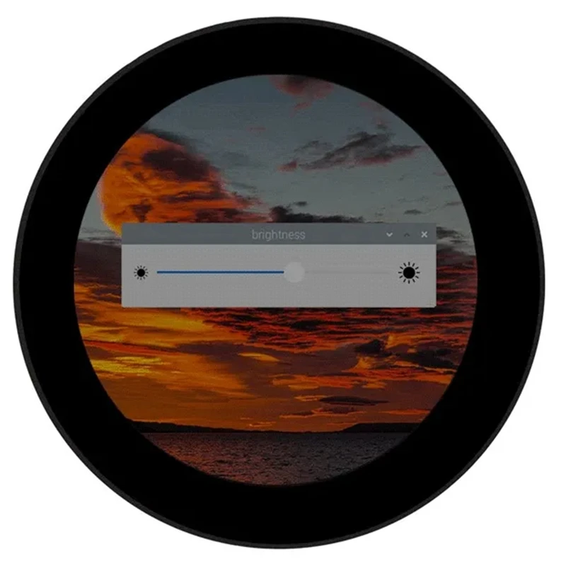 3,4-дюймовый круглый IPS-дисплей с сенсорным экраном DSI для Raspberry Pi 4B 3B + 3B CM4