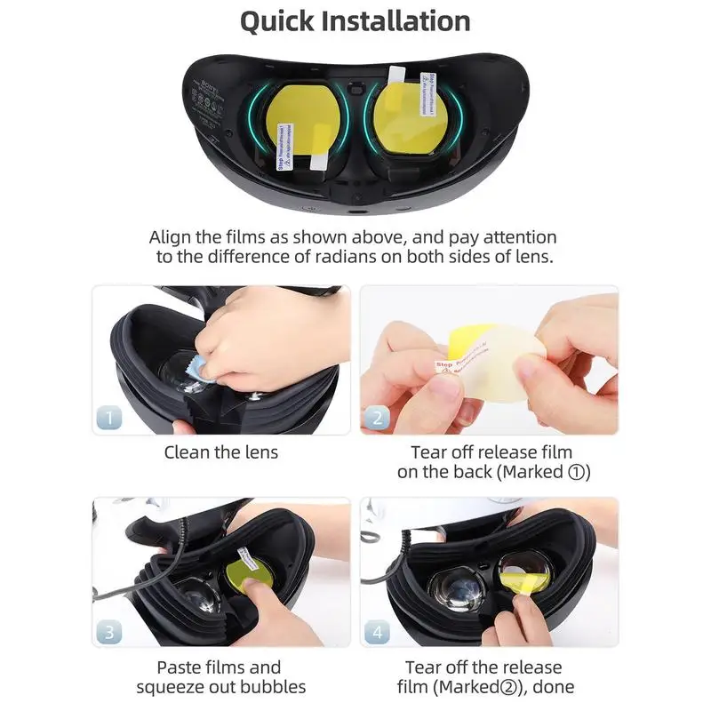 1 Комплект Защитных очков, Защитная крышка для линз, Пылезащитная защитная крышка для линз, Защита от царапин, Аксессуары для защиты линз виртуальной реальности