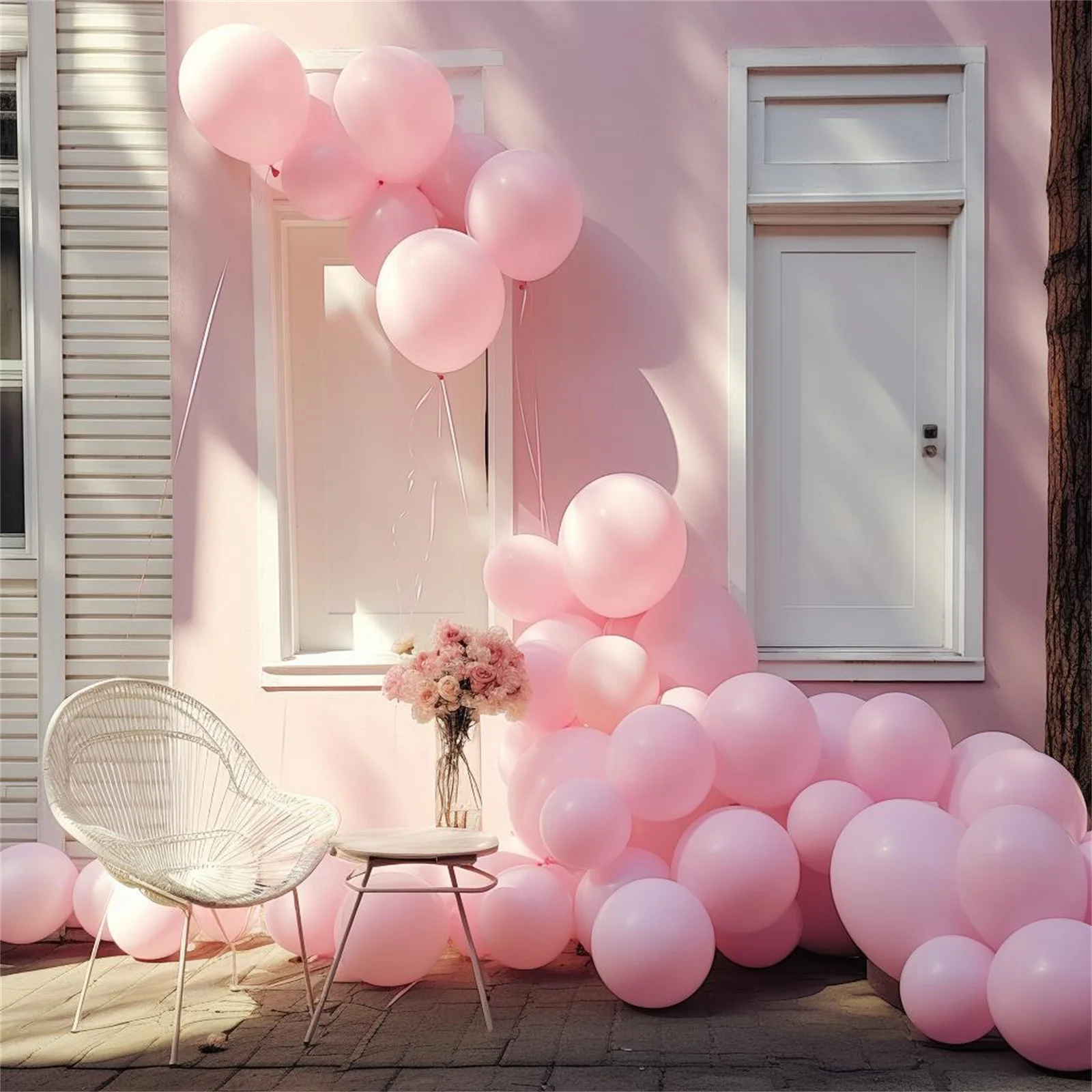 100 шт. компл 12 Дюймовые Розовокрасные латексные воздушные шары для вечеринки в честь Дня рождения Воздушные шары для вечеринки в честь Дня рождения Воздушные шары для вечеринок Латексные воздушные шары