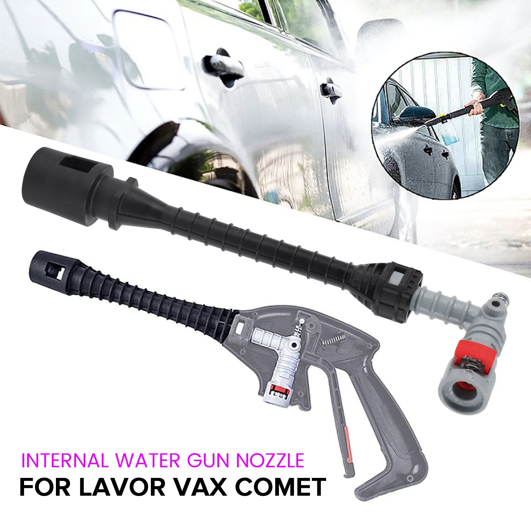 Насадка для автомобильного водяного пистолета для мойки высокого давления Lavor Vax Comet, Катушка для мойки дома, автомобиля, сада, Инструменты для мытья