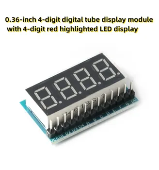 0,36-дюймовый 4-значный цифровой ламповый дисплейный модуль с 4-значным светодиодным дисплеем с красной подсветкой