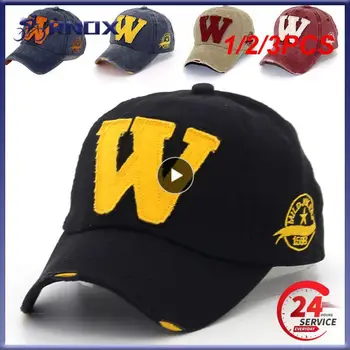 1/2/3pcs хлопка вышивка буква W Бейсбол snapback шапки кости шляпа проблемных носить встроенные шляпы для мужчин на заказ