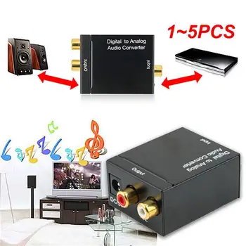1 ~ 5ШТ Аналого-цифровой аудиопреобразователь аналого-оптоволоконный коаксиальный сигнал АЦП Spdif Стерео 3,5 мм Разъем 2 * Усилитель RCA